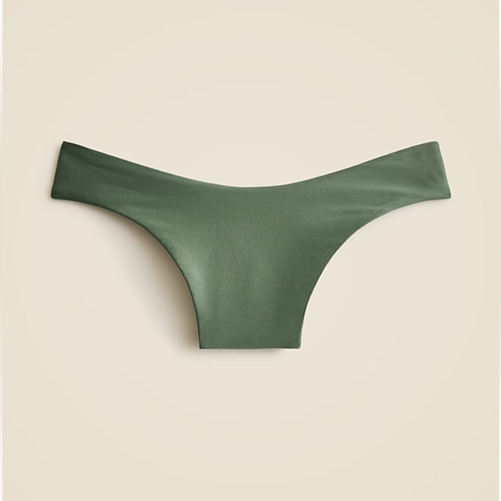 J. Crew Sage Green Sunny Bikini Bottom in Classic Sculpt - Size Medium